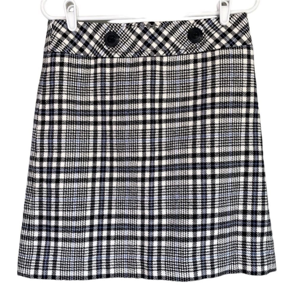 Ann Taylor | Plaid Skirt , Size 4 , Side Zipper, Mini